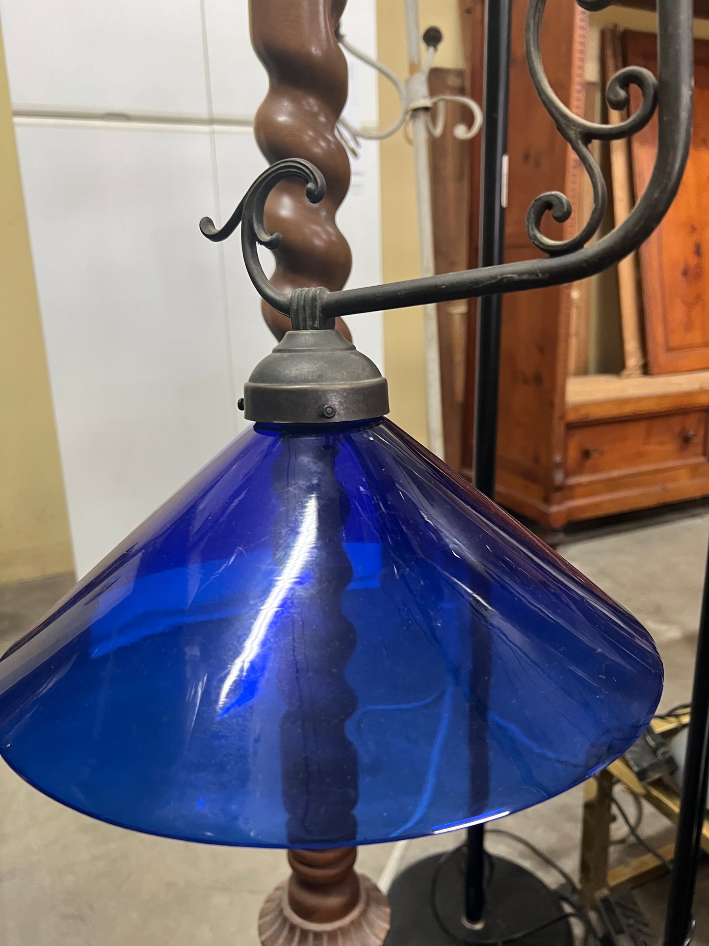 LAMPADARIO FERRO BATTUTO