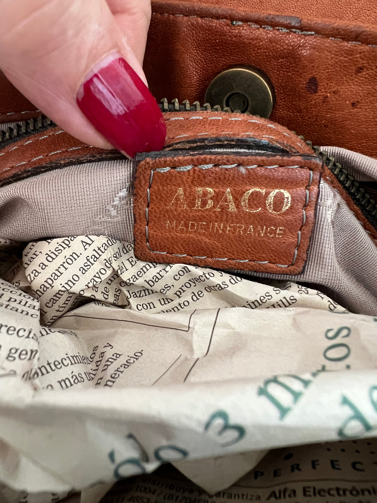 BORSA PELLE ABACO