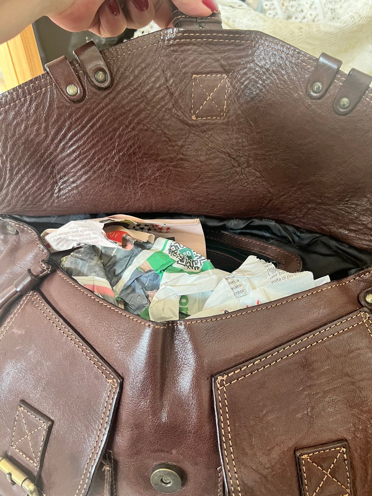 BORSA  PELLE BYBIOS